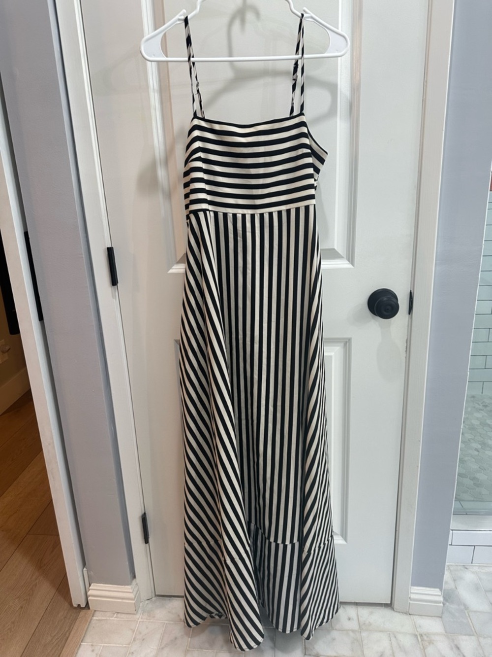 Cupshe Black and White Striped Dress